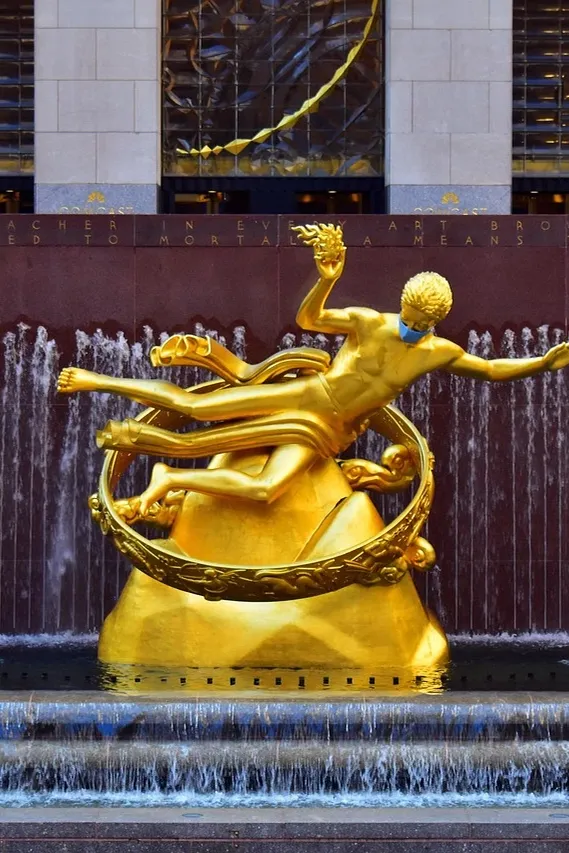 art print globalny rockefeller